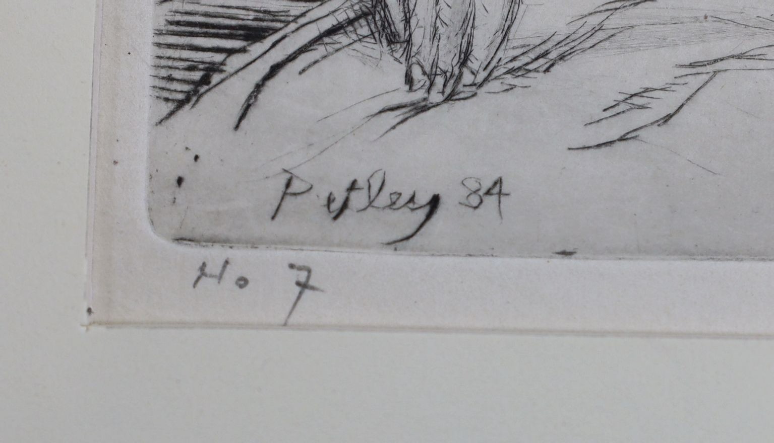 Llewelyn Petley Jones (1908-1986), etching, Portrait of a lady, signed in pencil, 13 x 15cm